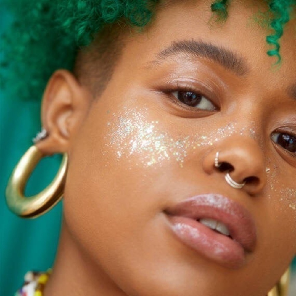 Mermaid Scales "Gold Lavender" face glitter - Picture 6 of 8